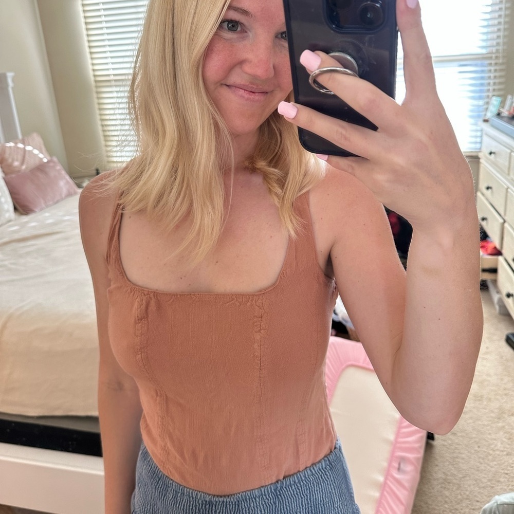 Free‎ People Women's Bodysuit in Tan